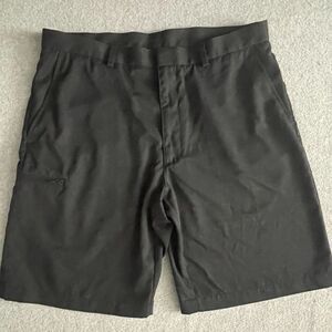 Grand Slam Mens Golf Shorts Size 36 Black Flat Front Performance